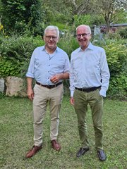 Präsident Ulrich Eith mit seinem Vorgänger Joachim Jäckle