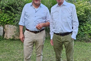 Präsident Ulrich Eith mit seinem Vorgänger Joachim Jäckle