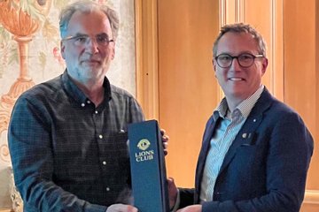 Präs. Hartmut Lamparter mit Christian Kissling